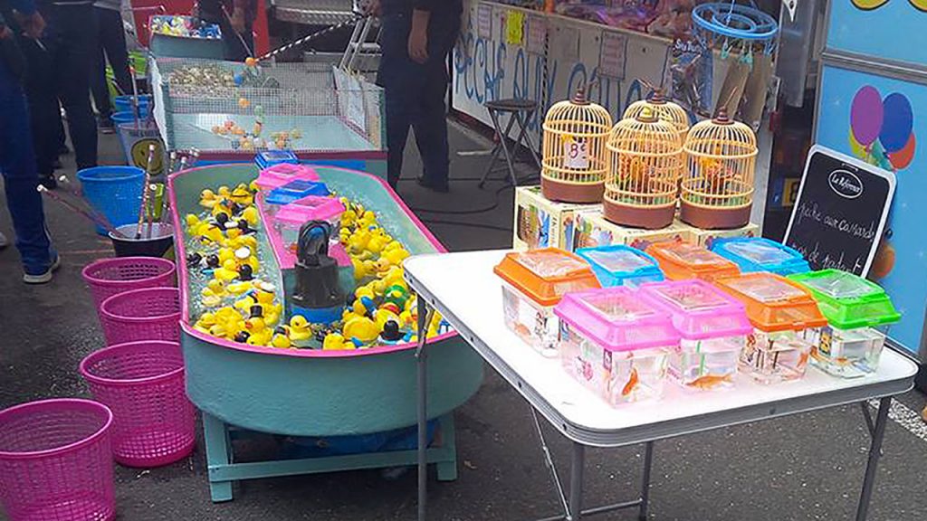 Pêche aux canards fête foraine